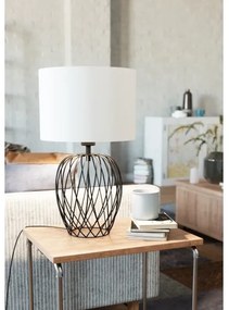 Eglo 43652 - Stolná lampa NIMLET 1xE27/40W/230V biela