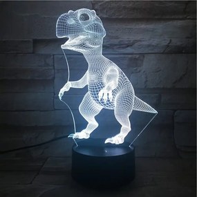 3D LED nočná lampa 3Dmix 3DL-BSC - Dinosaurus (mláďa)