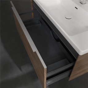 VILLEROY &amp; BOCH Subway 3.0 závesná skrinka pod umývadlo, 1 zásuvka, s LED osvetlením, 973 x 478 x 429 mm, Arizona Oak, C569L0VH