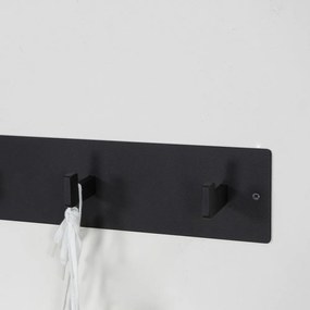 Čierny kovový nástenný vešiak Leatherman – Spinder Design