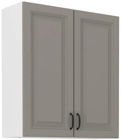 Kuchynská skrinka Stilo claygrey/biely 80g/90 2f