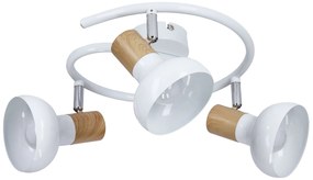 Candellux Biele stropné špirálové svietidlo Puerto pre žiarovku 3x E14 98-62697