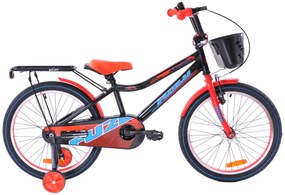 Fuzlu Detský bicykel Thor čierno-červeno-modrý-lesklý 10,5&quot; 20&quot; 2023
