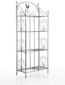 Kovová polica regál Maia - Bronzová