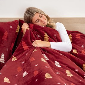 4Home Obliečky mikroflanel Crimson Woods, 160 x 200 cm, 70 x 80 cm