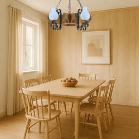 Brilagi - Luster na reťazi QUEEN 4xE14/40W/230V buk