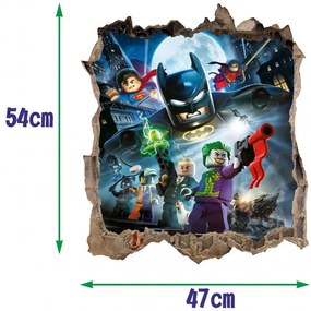 Nálepka na stenu lego Batman HIT 47x54cm
