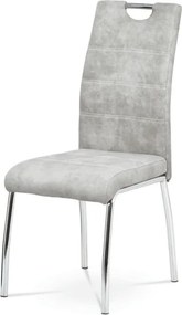 Jedálenská stolička strieborná HC-486 SIL3