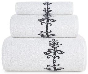 BAVLNENÝ UTERÁK KAMELIA SADA 1KS 30X50 CM, 1KS 50X90 CM, 1KS 70X140 CM BIELA