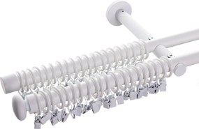 Dvojitá garniža Modern white matt 160 cm