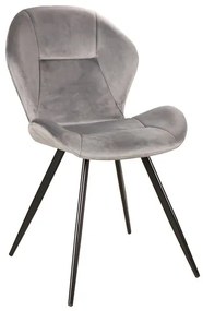 Jedálenská stolička Glinda (sivá + čierna). Vlastná spoľahlivá doprava až k Vám domov. 1050200