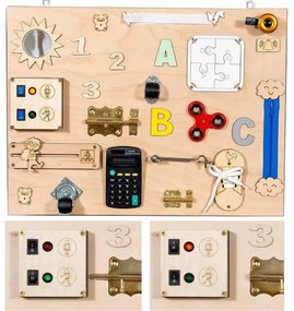 Interaktívna detská tabuľa - 50x37,5 cm - prírodná - typ 3