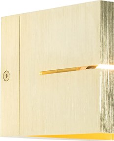 Inteligentná nástenná lampa zlatá 9,7 cm vrátane Wifi G9 - Transfer