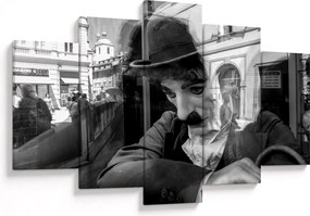 Obraz - Charles Chaplin v Prahe (150x105 cm)