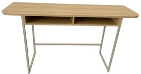 Konzolový stolík v dekore duba v prírodnej farbe 40x140 cm Darlington – Actona