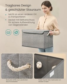 Set stohovateľných boxov RFB050GD01 (3 ks)