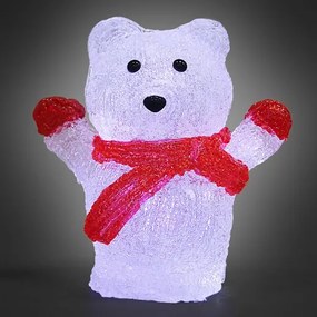 InternetovaZahrada - Vianočný ľadový medveď s LED osvetlením