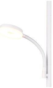Biela LED stojacia lampa (výška 178 cm) Specter – Trio
