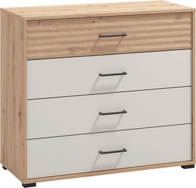 XXXLutz KOMODA, kašmírová, dub artisan, 93/82/40 cm Xora - Komody - 000834013405