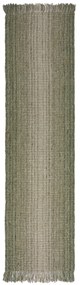 Flair Rugs, Behúň Mottle Jute Ombre Green, 60x230, zelená, chodba / predsieň