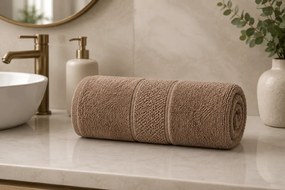 Osuška Mario Taupe 70x140 cm | Luxusná bavlnená osuška 550 gsm
