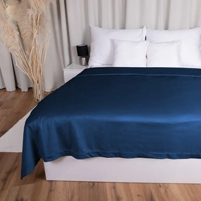 Biante Zamatový prehoz na posteľ Velvet Prémium SVP-029 Námornícka modrá Na mieru
