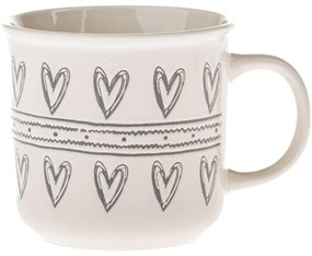 Keramický hrnček Srdiečka II, 450 ml