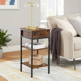 Nočný stolík ARIN hnedá/čierna