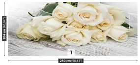 Fototapeta Vliesová Biele ruže 152x104 cm