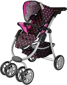 Alice Kočík 2 v 1 s taškou na prenos dieťaťa Black and Pink