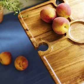 Servírovací stolík MOOKA hnedý 892597