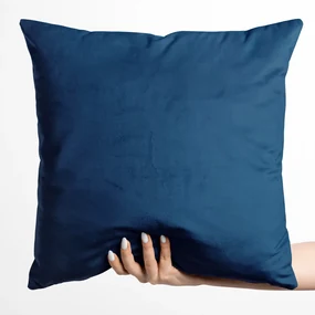 Biante Zamatová obliečka na vankúš Velvet Prémium SVP-036 Námornícka modrá 40 x 40 cm