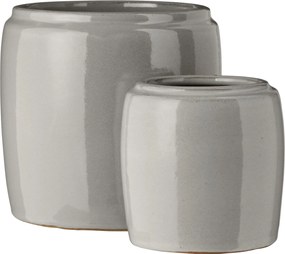 Ib Laursen Keramický obal na kvetináč Saigon Grey Small Väčší