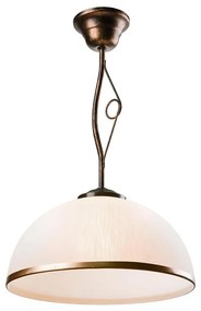 Luster na tyči RETRO 1xE27/60W/230V čierna patiny