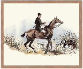 Nástenná dekorácia v ráme Victorian Huntsman, rôzne veľkosti