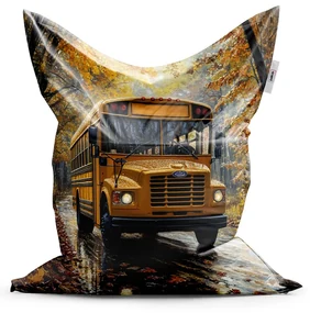 Sablio Sedací vak Žltý školský autobus - 150x100 cm