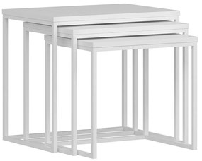 Skladací stôl Evia White, 3 ks
