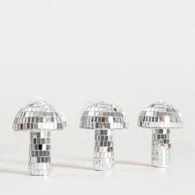 Závesná vianočná dekorácia DISCO hríby 755088 (3ks)