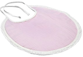 Ružový mušelínový podbradník Kindsgut Paris