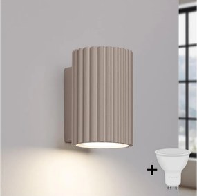 BRILAGI - LED nástenné svietidlo CRESTO 1xGU10/10W/230V 10 cm taupe