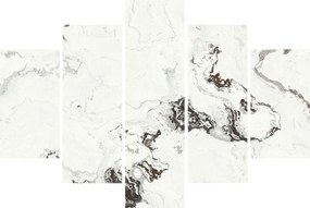 Obraz - Biely mramor (150x105 cm)