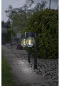 Súprava 2 vonkajších solárnych LED svietidiel Star Trading Cupolai, výška 30 cm