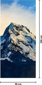 Fototapeta na dvere - Zasnežené hory (95x205cm)