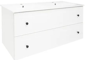 Kúpeľňová skrinka s umývadlom Naturel Forli 120x53x46 cm biela lesk FORLI120BIU, 1 ks