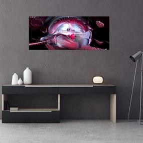 Obraz - Abstrakcie, vesmírne červy (120x50 cm)