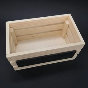 AMADEA Drevená debnička na bylinky z masívneho dreva s možnosťou popisu, 24x14x11,5 cm