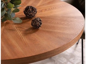 Okrúhly jedálenský stôl AMADEO 100x100 cm, dekor orech