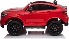 LEAN CARS Elektrické autíčko Mercedes GLC 63S LED MP3 červené