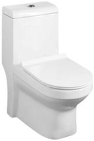 Sapho Sapho, HUBERT WC kombi, spodný/zadný odpad, biela, PB304