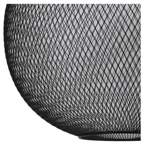 Matne čierne závesné svietidlo s kovovým tienidlom ø 50 cm Reilley – Light &amp; Living